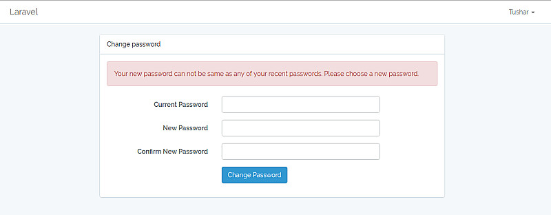 Implementing Password History with Laravel Authentication