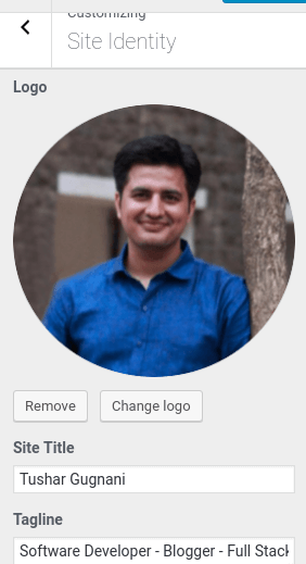 Site Identity Wordpress