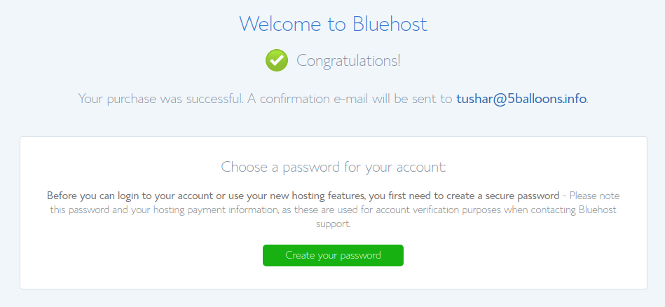 welcome to bluehost