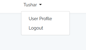 User profile link