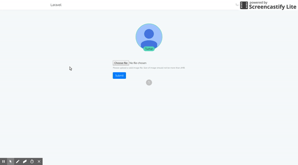 Laravel Profile picture upload example