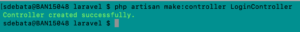 php artisan make:controller