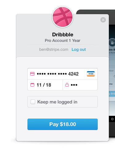 stripe checkout iframe modal