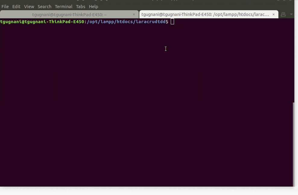laravel dusk using faker