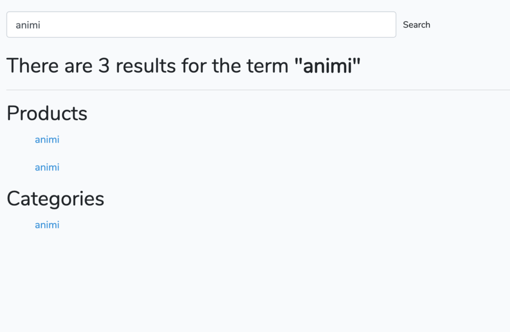 laravel-searchable search results.