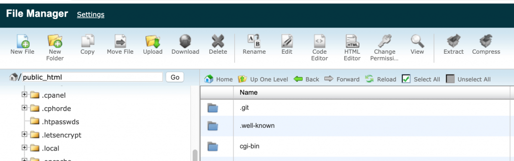 Siteground File Manager Document Root