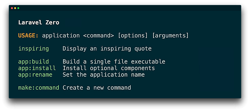 Installing a new Laravel Zero Project
