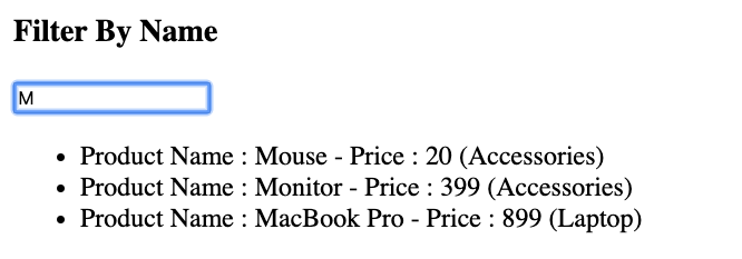 Filter using text box query VueJS Computed Properties