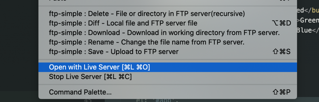 open with live-server VueJS