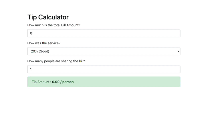 tip calculator vuejs
