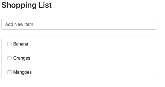Shopping list App VueJS