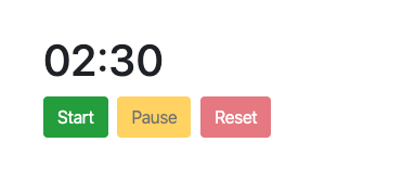 timer component in VueJS