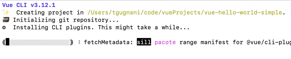 vue-cli-new-project-create