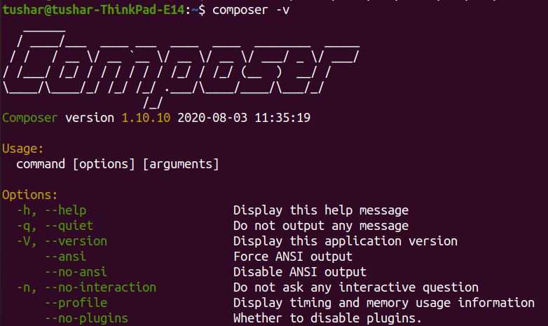 composer -v