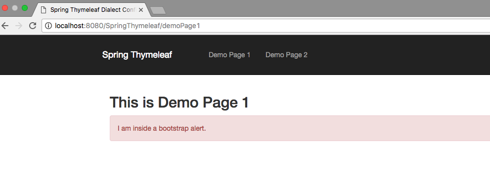 Spring thymeleaf demo