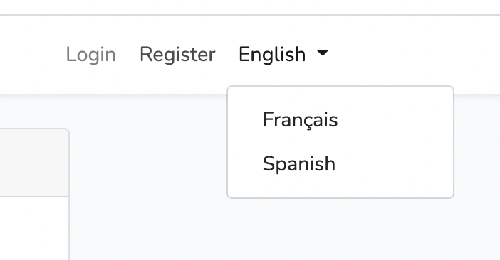language switcher laravel