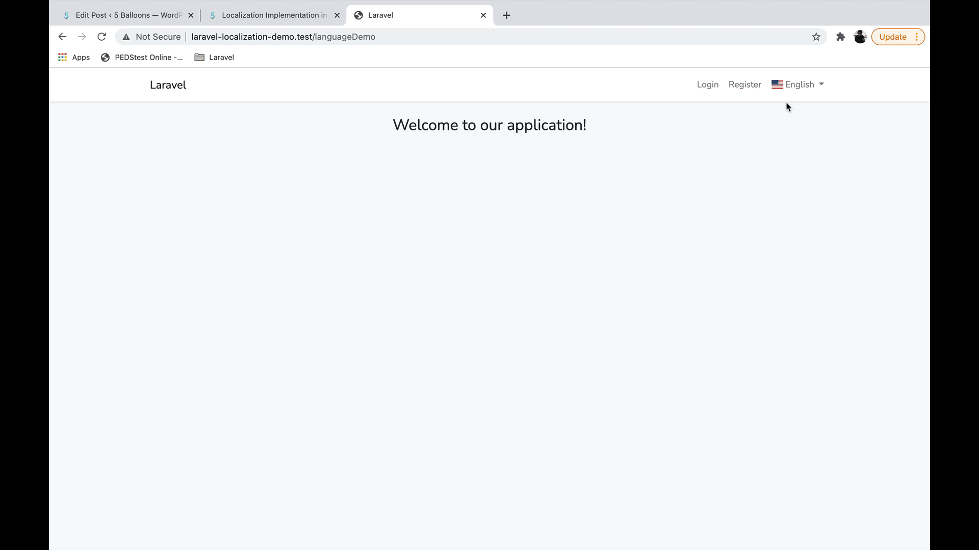 Laravel Localization Demo