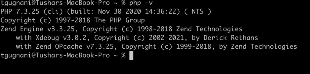 Xdebug installation on php