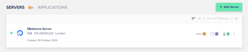 add server cloudways