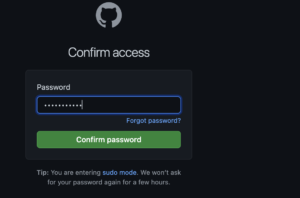 Confirm access github
