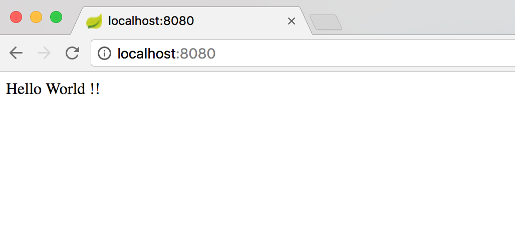 Spring Boot Hello World v 2.0.0
