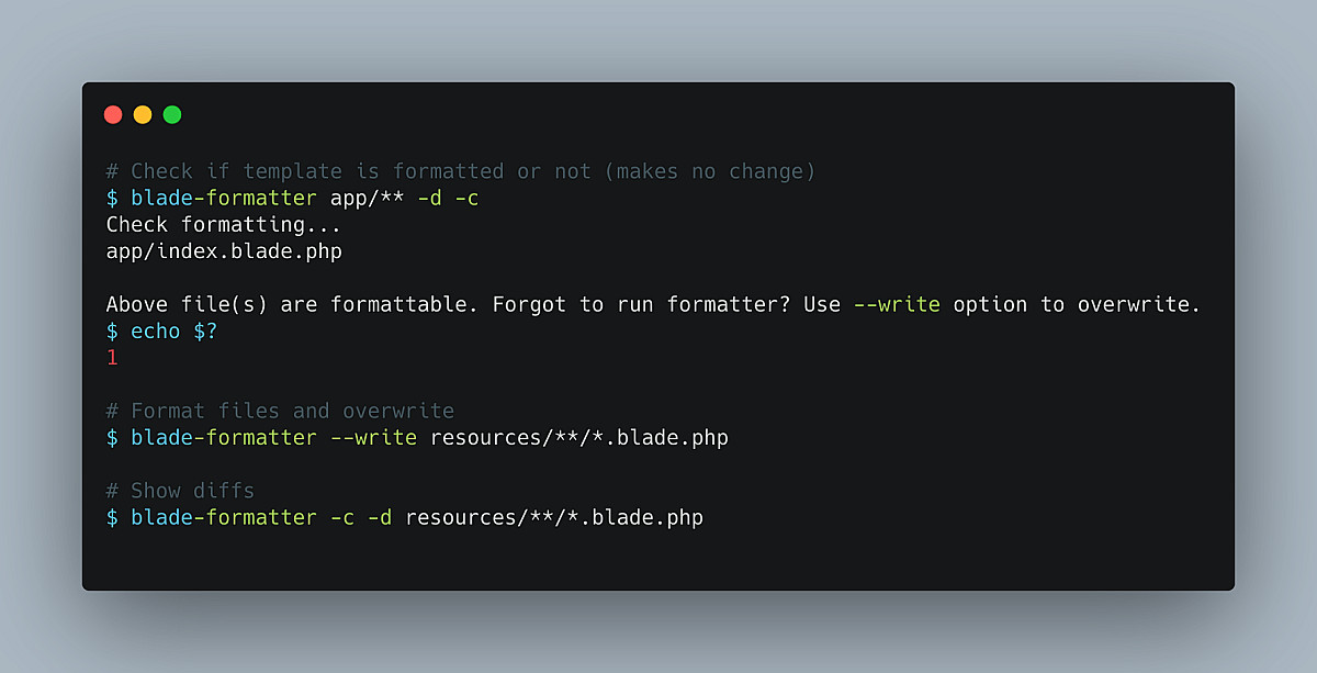 Fix styling and formatting of Blade files using Github Actions and Blade Formatter